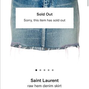 Saint Laurent denim skirt